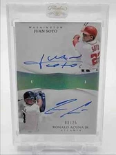 RONALD ACUNA JR. 2019 FLAWLESS BASEBALL DUAL AUTOGRAPH AUTO 08/25