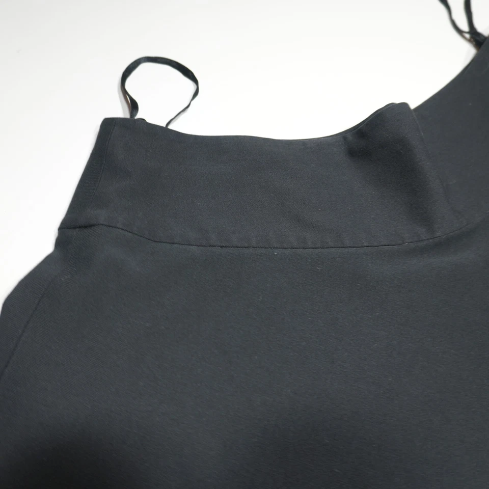 Falda acampanada Chaps Swing para mujer 12 elástica tiro alto 3 botones negra control abdominal Foto 2 de 4