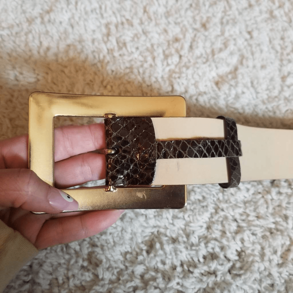 Banana Republic Leather Snakeskin Belt XS Banana Republic Snakeskin Leather 713676 Belt Medium | eBay main image 4
