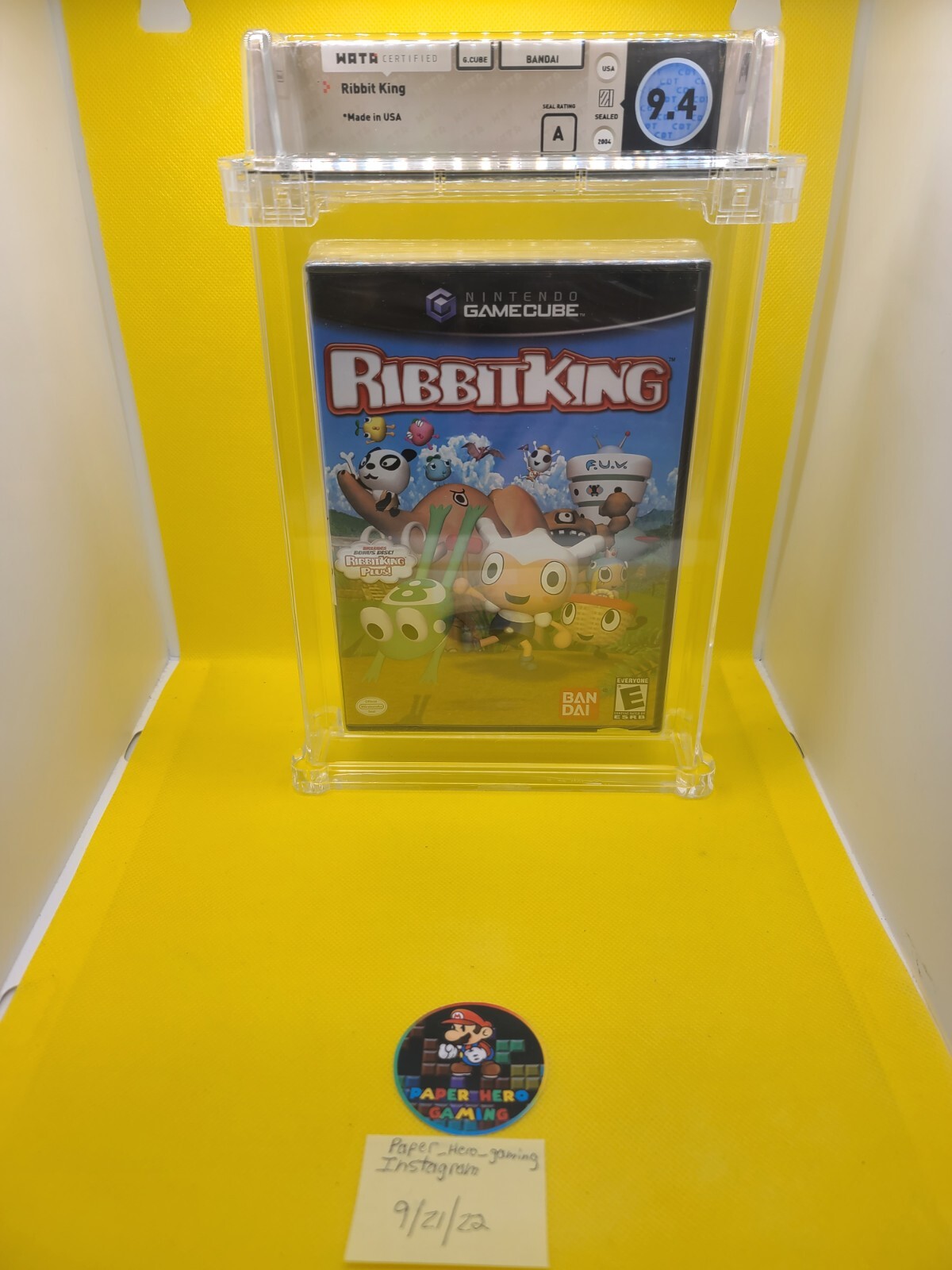 Ribbit King (Nintendo GameCube, 2004) Graded WATA 9.4 Sealed A