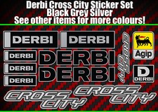 Derbi Cross City stickers Crosscity SM Senda supermoto 50 125 black/silver