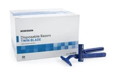 McKesson Twin Blade Razor Disposable - Case of 100
