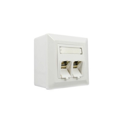ProfiPatch Netzwerkdose Aufputz Cat6A Aufputzdose und Unterputz 500MHz Keysto...