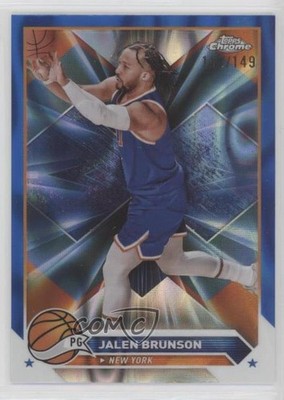 2023-24 Topps Chrome Blue Lava Refractor /149 Jalen Brunson #11 02v3