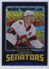 2024-25 O-Pee-Chee Platinum Retro Blue Luster 31/100 Brady Tkachuk #R28 4et