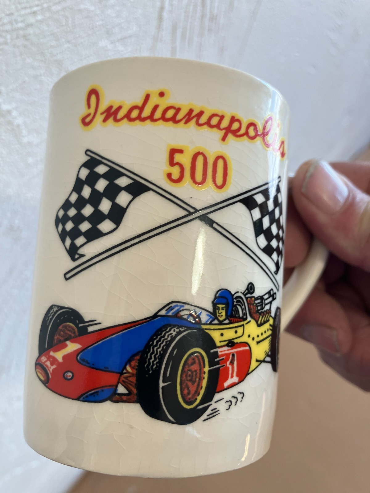 2 Indianapolis 500 Coffee Mugs 1968 era