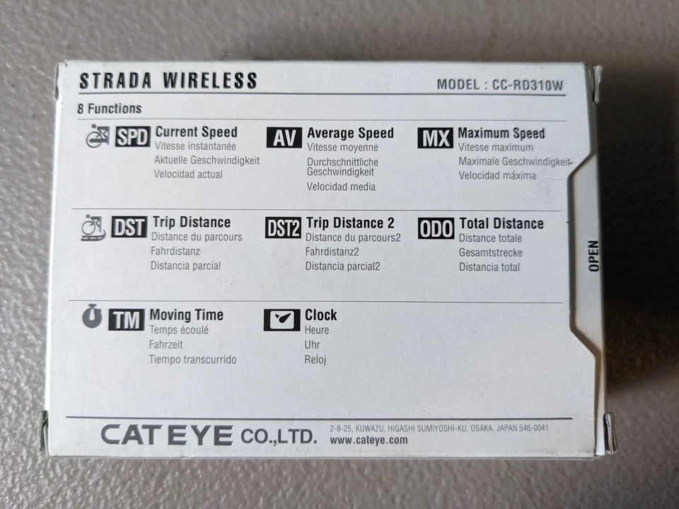 CatEye Strada Wireless Bike Computer CC-RD310W - Image 2 of 2