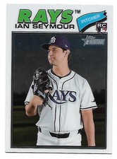 2026 Topps Heritage Ian Seymore Chrome RC #181 Tampa Bay Devil Rays