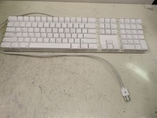 VINTAGE Apple Pro Keyboard A1048 White Clear USB Wired Full Size Mac G4 G5