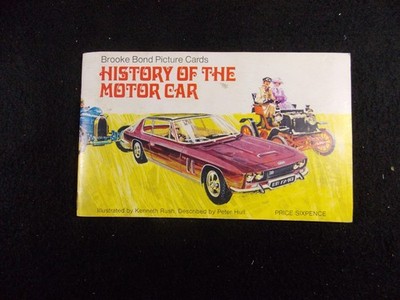 J6 Brooke Bond Tea Cards History of the Motor Car 1968 Complete Set in Album