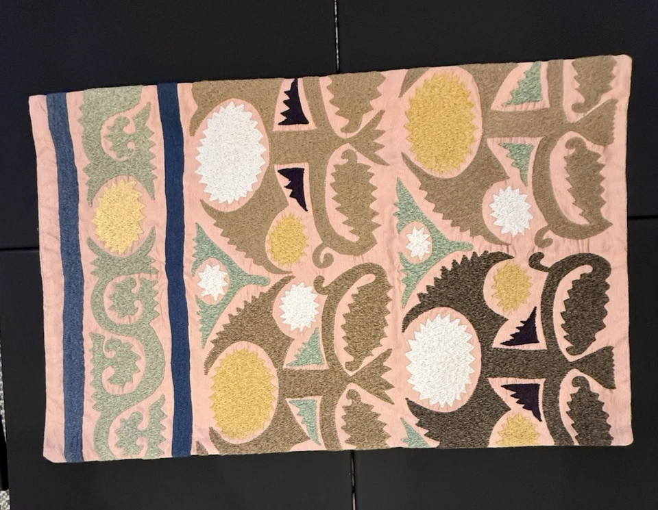 Pottery Barn Elinor Lumbar Embroidered Pillow Cover - Image 3 of 4