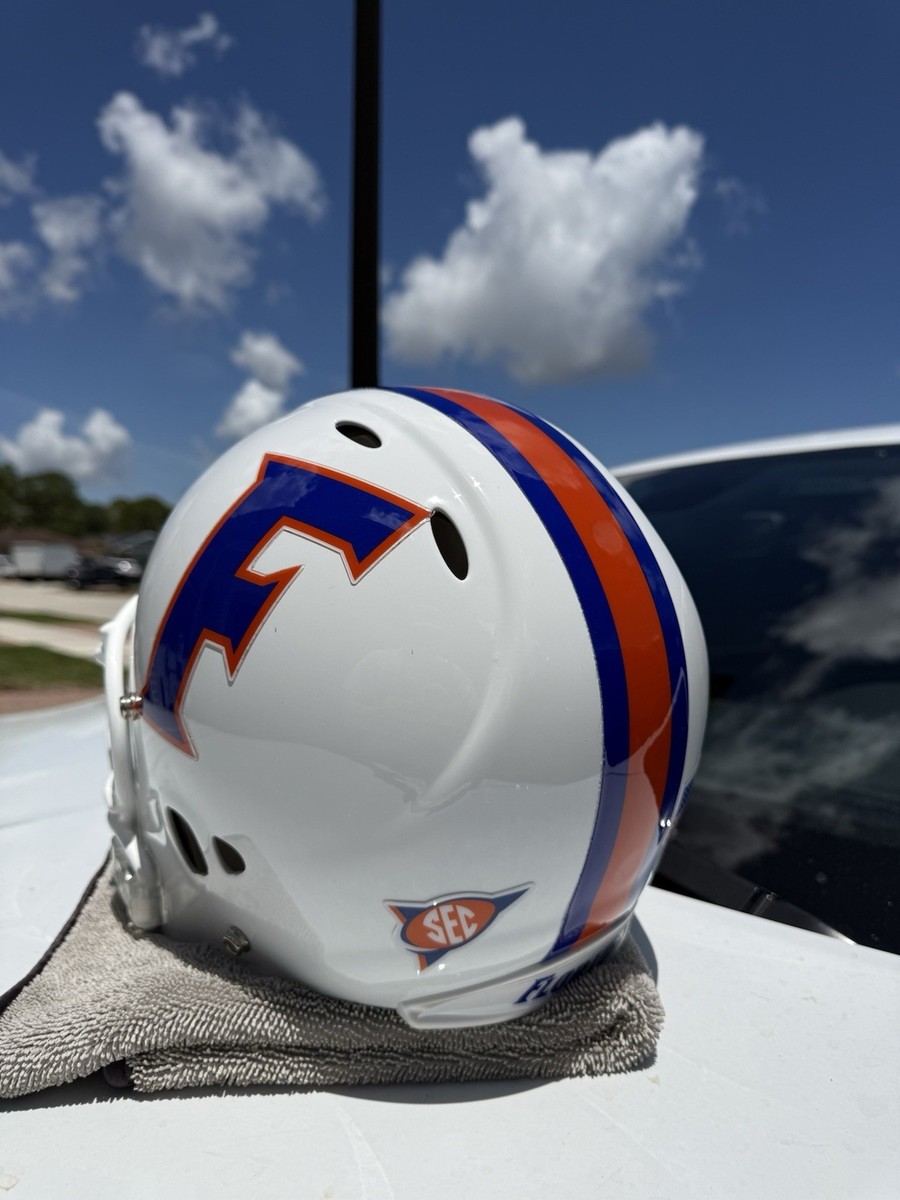 florida gators motorcycle helmet Riddell Speed Authentic Bring a piece of the action home with this Florida Gators Team Steve Spurrier Autographed Florida Gators