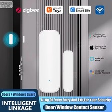 Tuya Zigbee Door Sensor Wireless Open Closed Detection Smart Home Window Magneti