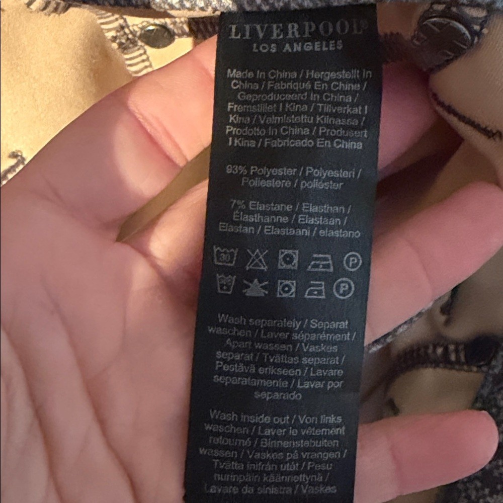 Liverpool Gray Patterned Pants - image 5