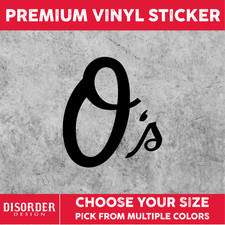 ORIOLES O [VINYL STICKER] AL EAST BALTIMORE C...