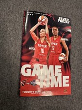August 15, 2025 Indiana Fever Gametime Program Magazine Lexie Hull Caitlin Clark