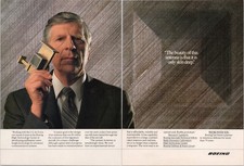 Boeing Vintage Magazine Ad 1990 Aerospace Antenna Technology 8x11 Print