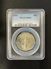 1934 WALKING LIBERTY HALF DOLLAR PCGS MS64