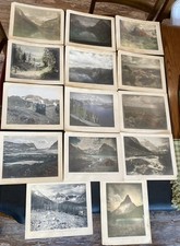 Antique 1930’s Lot 14 Amateur Tinted Colored Photos US Glacier National Parks AZ