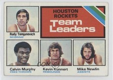 1975 Topps Team Leaders Rudy Tomjanovich Calvin Murphy #123 Rookie RC HOF 0a9a