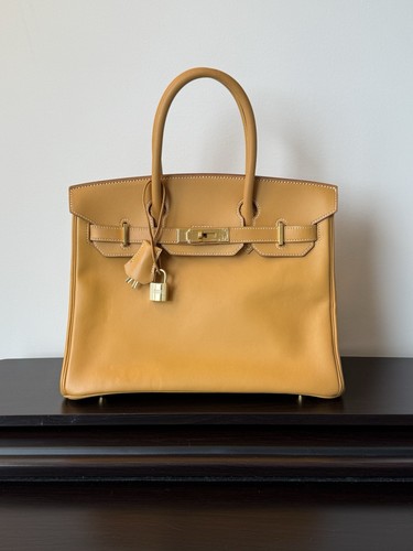 HERMES Naturelle Vache Leather Birkin 30 GHW