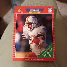 *MINT*. Pro Set 1989 Keith DeLong San Francisco 49ers #513 Rookie Football Card. rookie card picture