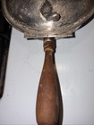 Antique Sheffield Silver Plated Silent Butler Crumb Catcher Wood Handle — photo 4