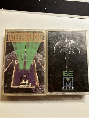 Two Queensryche Cassettes The Warning And Empire 