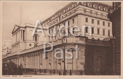 London Bank of England City Wahrzeichen Gebäude Postkarte