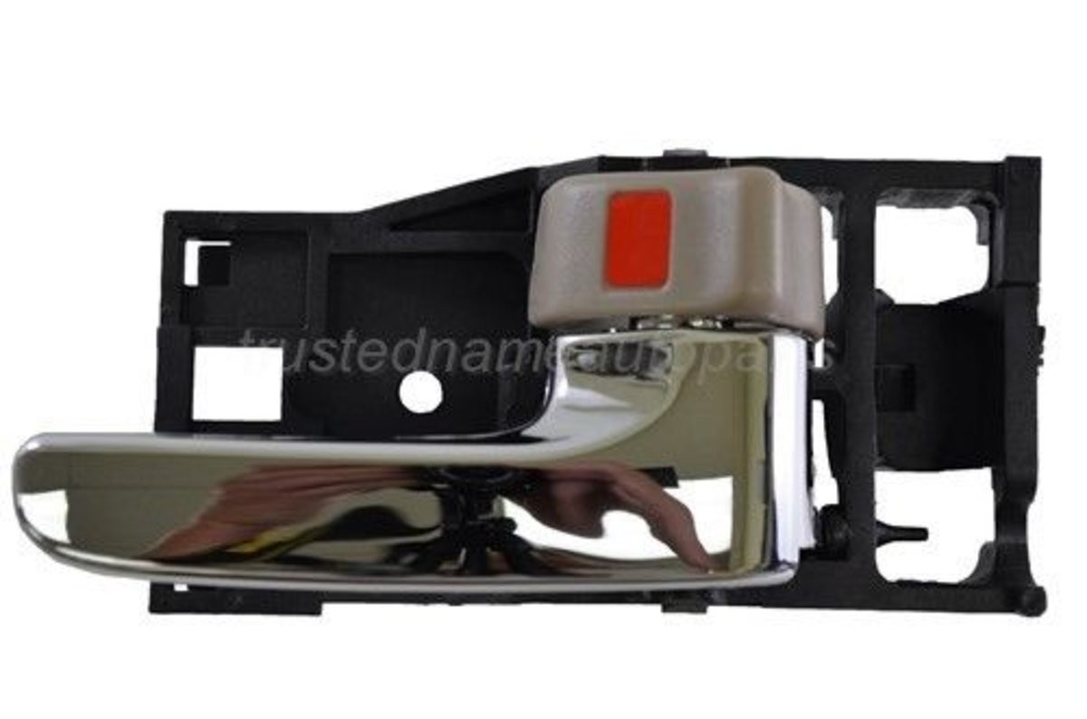 fits 2000 to 2004 Avalon Interior Door Handle Right Front Rear Chrome Beige