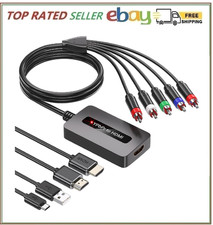 Male Component to HDMI Converter, 1080P YPbPr to HDMI Converter for Connecting D