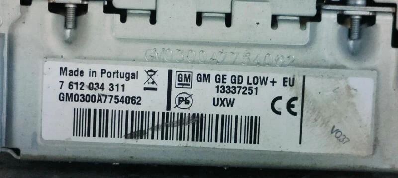 13337251 sistema audio radio cd OPEL ASTRA J LIM. ENJOY 2009 159153 - Imagen 3 de 4