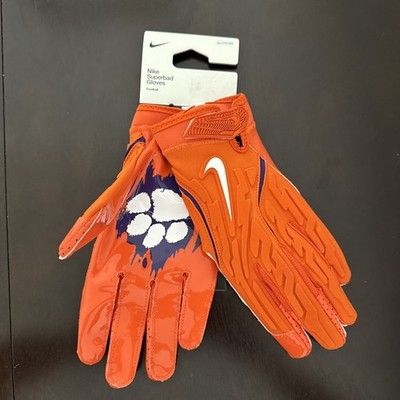 Nike Superbad 7.0 Football Gloves Clemson Tigers Team Issued HF5788-829 Size 2XL