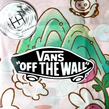 Vans Off The Wall Official Sticker Black Old School Skateboard Decal 4" Skate