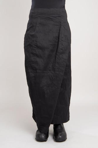 Rundholz black linen blend skirt architectural crossover Linen Blend L
