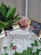 50s 60s Vintage Retro Kitsch 14" JAJ Pyrex Glass Rolling Pin Red Stoppers MCM