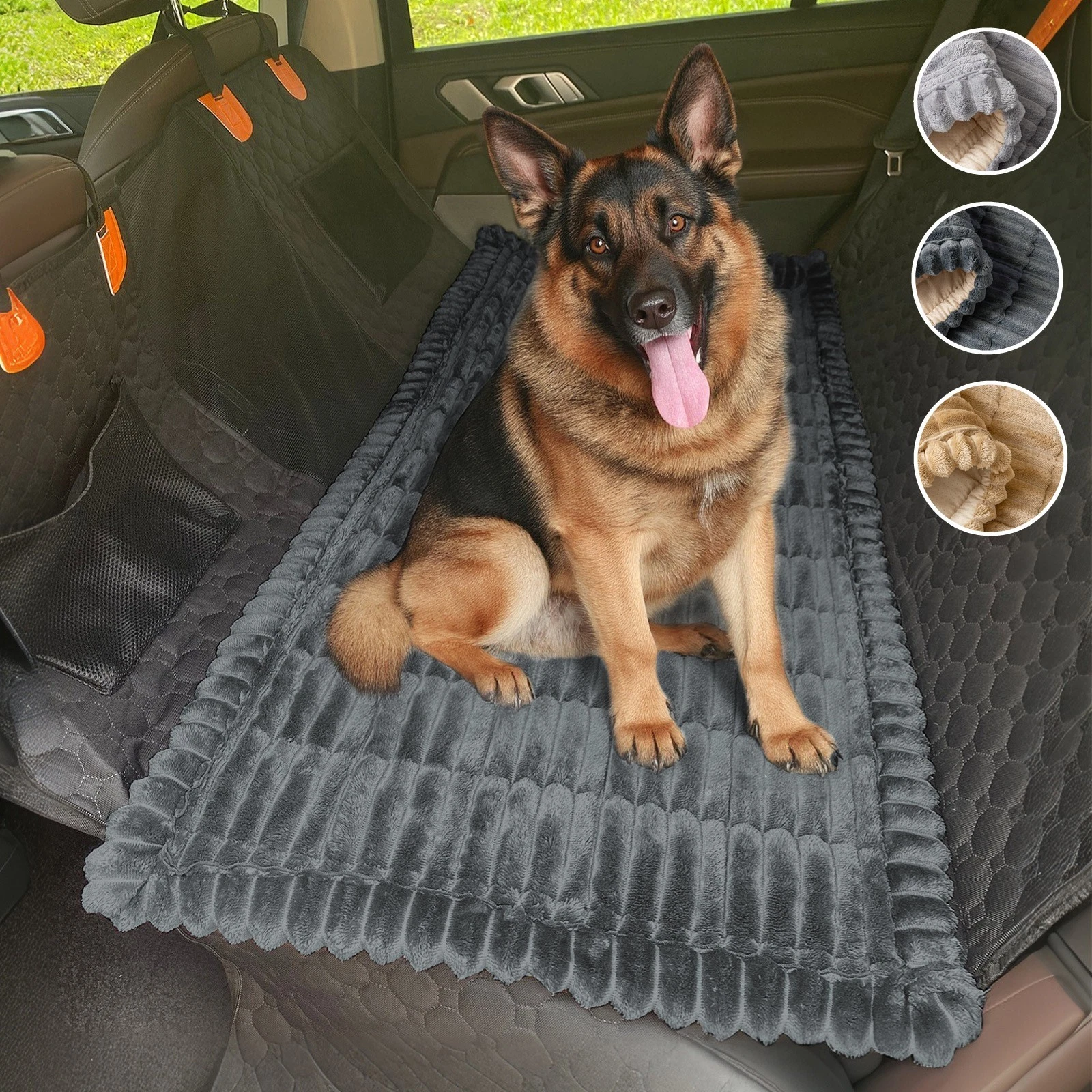 Backseat Pet Bed Mat Dog Bed for Car Back Seat Dog Seat Covers Non-Slip Pet Mat
