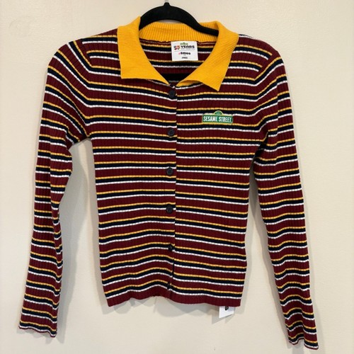 atmos geripptes Langarm gestreiftes Stricktop Free Size - Bild 2 von 8