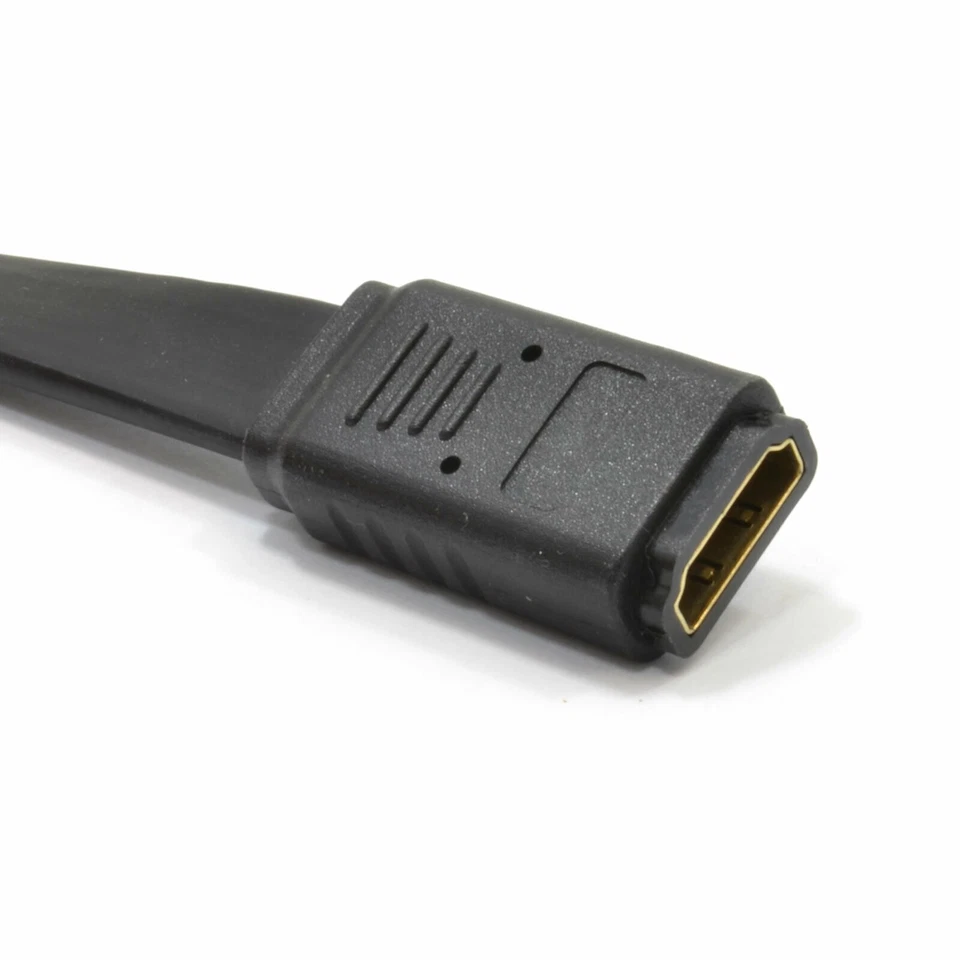 Panel Halterung HDMI High Speed Wand / Oberfläche Av Kupplung Flach Kabel - Bild 3 von 4