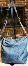 ETRO Paisley Shoulder Bag Blue Green Purple Z...