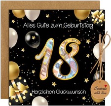 Coole Geschenke 18. Geburtstag Junge Mädchen, 18 Geldgeschenke Verpackung mit...