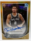DYLAN HARPER 2025-26 BOWMAN CHROME TRUE GOLD ROOKIE AUTO /50 RC #BCA-DH Q4244
