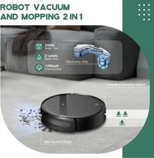 Robot Vacuum and Mop Combo | App/Voice Control | Smart 3D Avoidance