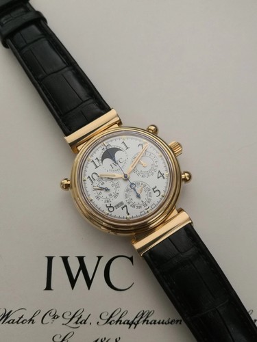 IWC Schaffhausen Da Vinci Perpetual Rattrapante Chronograph 18k Rose IW3754-02