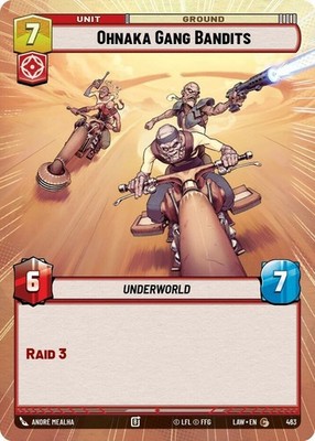 x3 Ohnaka Gang Bandits - Hyperspace C Star Wars A Lawless Time M/NM