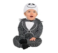 Disney Jack Skellington Infant Costume 3 6M Halloween 2pc Set NWT Nightmare Xmas