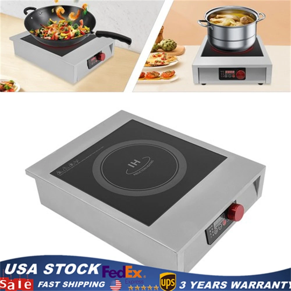 Commercial Induction Cooktop 3500W Portable Stove Electric Hot Plate Top Burner
