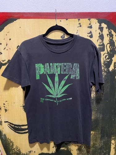 Vintage 1990s Pantera Weed T Shirt 1991 Tour Blunt Dimebag F 1990s vintage concert t-shirt, vintage, size L, single stitch, B+ condition
