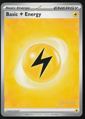 Pokemon Lightning Energy Jesse Parker The Don 2024 World Championship Deck - NM