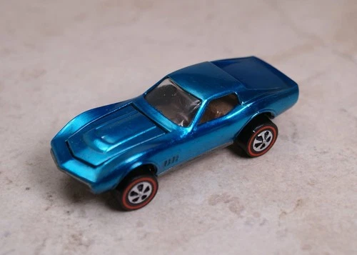 Restored Hot Wheels Redline - US Custom Corvette in Early Blue!! Free Shipping!!